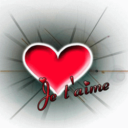 Gif animé je t'aime feuilles